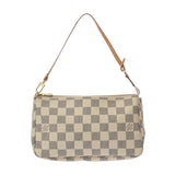 LOUIS VUITTON ルイヴィトン ダミエアズール ポシェット アクセソワール ホワイト N41207 レディース ダミエアズールキャンバス アクセサリーポーチ ABランク 中古 銀蔵