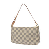 LOUIS VUITTON ルイヴィトン ダミエアズール ポシェット アクセソワール ホワイト N41207 レディース ダミエアズールキャンバス アクセサリーポーチ ABランク 中古 銀蔵