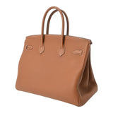 HERMES エルメス バーキン 35 ゴールド D刻印(2019年頃) ユニセックス トゴ ハンドバッグ Aランク 中古 銀蔵