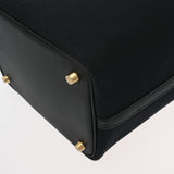 HERMES エルメス ピコタン ロック PM カーゴ ブラック U刻印(2022年頃) レディース トワルゴエラン/ヴォースイフト ハンドバッグ Aランク 中古 銀蔵