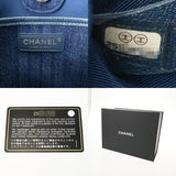 CHANEL シャネル マトラッセ チェーンショルダー ブルー レディース デニム ショルダーバッグ Aランク 中古 銀蔵