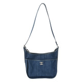 CHANEL シャネル マトラッセ チェーンショルダー ブルー レディース デニム ショルダーバッグ Aランク 中古 銀蔵
