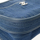 CHANEL シャネル マトラッセ チェーンショルダー ブルー レディース デニム ショルダーバッグ Aランク 中古 銀蔵