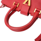 SAINT LAURENT サンローラン プチカバス レッド 311210 レディース カーフ ハンドバッグ ABランク 中古 銀蔵