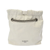 BALENCIAGA バレンシアガ クラッシュスモール トートバッグ ホワイト 742942 レディース レザー ショルダーバッグ ABランク 中古 銀蔵