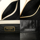 PRADA プラダ 2WAY ホワイト 1BA164 レディース サフィアーノ /ソフトカーフ ハンドバッグ ABランク 中古 銀蔵