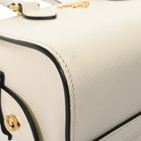 PRADA プラダ 2WAY ホワイト 1BA164 レディース サフィアーノ /ソフトカーフ ハンドバッグ ABランク 中古 銀蔵