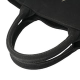 PRADA プラダ カナパトート ブラック 1BG163 レディース キャンバス トートバッグ ABランク 中古 銀蔵