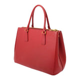 PRADA プラダ 2WAY レッド レディース サフィアーノ ハンドバッグ Bランク 中古 銀蔵