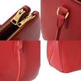 PRADA プラダ 2WAY レッド レディース サフィアーノ ハンドバッグ Bランク 中古 銀蔵