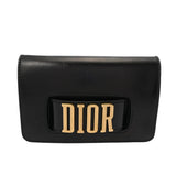 CHRISTIAN DIOR クリスチャンディオール JA DIOR ブラック レディース レザー クラッチバッグ Aランク 中古 銀蔵