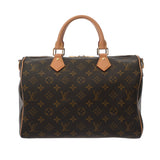 LOUIS VUITTON ルイヴィトン モノグラム スピーディバンドリエール 30 ブラウン M11945 ユニセックス ソフトモノグラムキャンバス ハンドバッグ Aランク 中古 銀蔵
