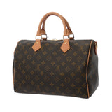 LOUIS VUITTON ルイヴィトン モノグラム スピーディバンドリエール 30 ブラウン M11945 ユニセックス ソフトモノグラムキャンバス ハンドバッグ Aランク 中古 銀蔵