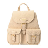 LOUIS VUITTON ルイヴィトン モノグラムアンプラント バックアップ クレーム M47106 レディース レザー リュック・デイパック Aランク 中古 銀蔵