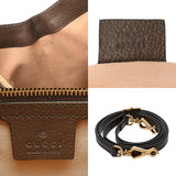 GUCCI グッチ ミディアム トップハンドルバッグ ベージュ/エボニー/ブラウン 524537 レディース GGスプリームキャンバス レザー ハンドバッグ Aランク 中古 銀蔵