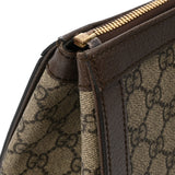 GUCCI グッチ ミディアム トップハンドルバッグ ベージュ/エボニー/ブラウン 524537 レディース GGスプリームキャンバス レザー ハンドバッグ Aランク 中古 銀蔵