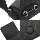 GUCCI グッチ ミニバッグ ホースビット 1955 ブラック 855566 レディース ソフトGGスプリームキャンバス ショルダーバッグ Aランク 中古 銀蔵