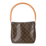 LOUIS VUITTON ルイヴィトン モノグラム ルーピング MM ワンショルダー ブラウン M51146 レディース モノグラムキャンバス ショルダーバッグ Bランク 中古 銀蔵