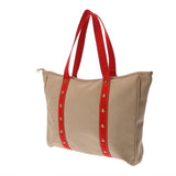 LOUIS VUITTON ルイヴィトン アンティグア カバ MM ベージュ/レッド M40035 レディース キャンバス トートバッグ ABランク 中古 銀蔵