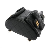 CHANEL シャネル マトラッセ ブラック レディース シャイニーラムスキン リュック・デイパック Aランク 中古 銀蔵