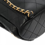 CHANEL シャネル マトラッセ ブラック レディース シャイニーラムスキン リュック・デイパック Aランク 中古 銀蔵