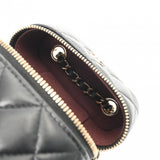 CHANEL シャネル クラシック ヴァニティフォンケース ブラック AP2084 レディース ラムスキン バニティバッグ Aランク 中古 銀蔵