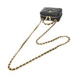 CHANEL シャネル マトラッセ バニティ ミニ チェーンショルダー ブラック AP3246 レディース ラムスキン バニティバッグ Aランク 中古 銀蔵