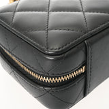 CHANEL シャネル マトラッセ バニティ ミニ チェーンショルダー ブラック AP3246 レディース ラムスキン バニティバッグ Aランク 中古 銀蔵