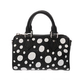 LOUIS VUITTON ルイヴィトン モノグラムアンプラント ナノスピーディ 草間彌生コラボ ブラック/ホワイト M81910 レディース レザー ハンドバッグ Aランク 中古 銀蔵