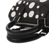 LOUIS VUITTON ルイヴィトン モノグラムアンプラント ナノスピーディ 草間彌生コラボ ブラック/ホワイト M81910 レディース レザー ハンドバッグ Aランク 中古 銀蔵