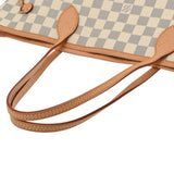 LOUIS VUITTON ルイヴィトン ダミエアズール ネヴァーフル MM ホワイト N51107 レディース ダミエアズールキャンバス トートバッグ ABランク 中古 銀蔵