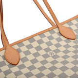 LOUIS VUITTON ルイヴィトン ダミエアズール ネヴァーフル MM ホワイト N51107 レディース ダミエアズールキャンバス トートバッグ ABランク 中古 銀蔵