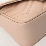 GUCCI グッチ GGマーモント スーパーミニバッグ ピンク 476433 レディース レザー ショルダーバッグ Aランク 中古 銀蔵