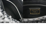PRADA プラダ ショルダーバッグ ブラック 1BD362 レディース ラフィア/レザー ショルダーバッグ Aランク 中古 銀蔵