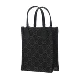 GUCCI グッチ ミニバッグ オフィディア 2WAY ブラック 773730 レディース GGデニム/レザー ハンドバッグ Aランク 中古 銀蔵