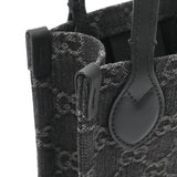 GUCCI グッチ ミニバッグ オフィディア 2WAY ブラック 773730 レディース GGデニム/レザー ハンドバッグ Aランク 中古 銀蔵