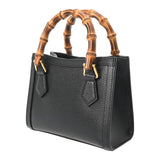 GUCCI グッチ ダイアナ ミニトートバッグ バンブー ブラック 702732 レディース レザー バンブー ハンドバッグ Aランク 中古 銀蔵