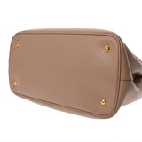 PRADA プラダ 2WAY ハンドバック ベージュ 1BA579 レディース レザー 2WAYバッグ ABランク 中古 銀蔵