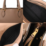 PRADA プラダ 2WAY ハンドバック ベージュ 1BA579 レディース レザー 2WAYバッグ ABランク 中古 銀蔵
