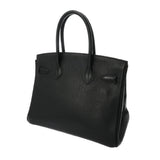 HERMES エルメス バーキン 30 ブラック A刻印(2017年頃) レディース トゴ ハンドバッグ Bランク 中古 銀蔵