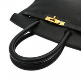 HERMES エルメス バーキン 30 ブラック A刻印(2017年頃) レディース トゴ ハンドバッグ Bランク 中古 銀蔵