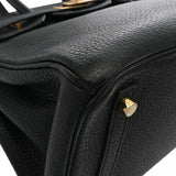 HERMES エルメス バーキン 30 ブラック A刻印(2017年頃) レディース トゴ ハンドバッグ Bランク 中古 銀蔵