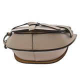 LOEWE ロエベ ゲート デュアルバッグ ミニ サンド A650N46X13 レディース ソフトカーフ ショルダーバッグ Aランク 中古 銀蔵