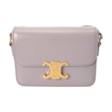 CELINE セリーヌ ティーン トリオンフ ライトライラック 188423BF4.32LA レディース シャイニーカーフ ショルダーバッグ Aランク 中古 銀蔵