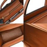 CELINE セリーヌ ラゲージ ナノ 2WAY ネイビー/タン 189243 レディース キャンバス/カーフ ハンドバッグ ABランク 中古 銀蔵