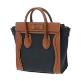 CELINE セリーヌ ラゲージ ナノ 2WAY ネイビー/タン 189243 レディース キャンバス/カーフ ハンドバッグ ABランク 中古 銀蔵