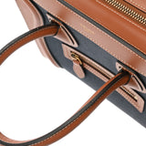 CELINE セリーヌ ラゲージ ナノ 2WAY ネイビー/タン 189243 レディース キャンバス/カーフ ハンドバッグ ABランク 中古 銀蔵