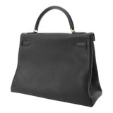 HERMES エルメス ケリー 32 内縫い 2WAY ブラック □A刻印(1997年頃) レディース フィヨルド ハンドバッグ Aランク 中古 銀蔵