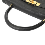 HERMES エルメス ケリー 32 内縫い 2WAY ブラック □A刻印(1997年頃) レディース フィヨルド ハンドバッグ Aランク 中古 銀蔵