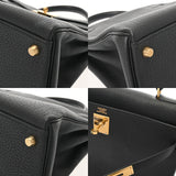 HERMES エルメス ケリー 32 内縫い 2WAY ブラック □A刻印(1997年頃) レディース フィヨルド ハンドバッグ Aランク 中古 銀蔵
